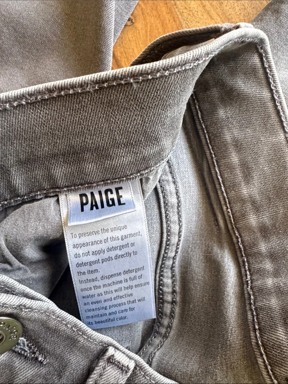 PAIGE Gray Slim Leg Jeans Style: Croft - Picture 6 of 8